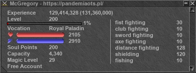 Signature for player McGregory