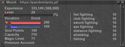 Signature for player Misiek