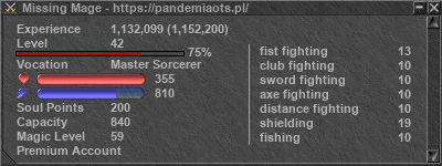 Signature for player Missing Mage