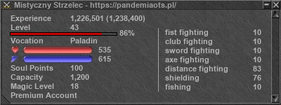 Signature for player Mistyczny Strzelec