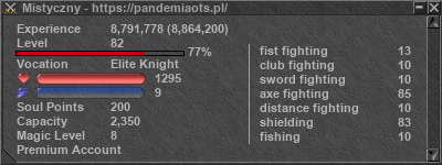 Signature for player Mistyczny