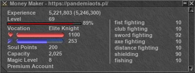 Signature for player Money Maker