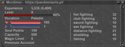 Signature for player Mordimer