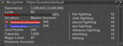 Signature for player Mscigniew