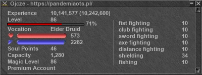 Signature for player Ojcze