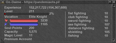 Signature for player On-Daime