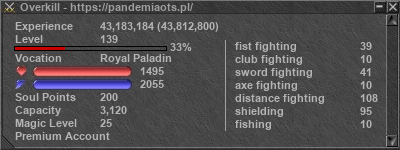 Signature for player Overkill