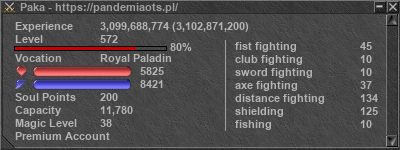 Signature for player Paka