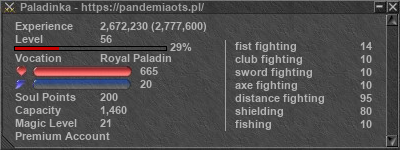 Signature for player Paladinka