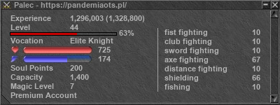 Signature for player Palec