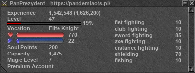 Signature for player PanPrezydent