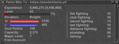 Signature for player Panie Wez To