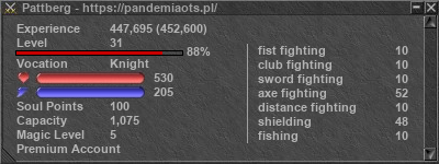 Signature for player Pattberg