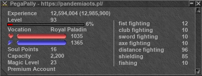 Signature for player PegaPally