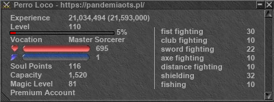 Signature for player Perro Loco