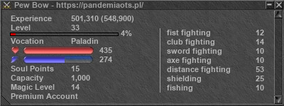 Signature for player Pew Bow