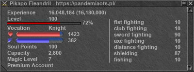 Signature for player Pikapo Eleandril