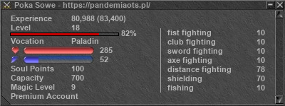 Signature for player Poka Sowe