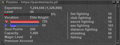 Signature for player Przemo