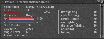 Signature for player Pylexo