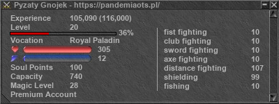 Signature for player Pyzaty Gnojek