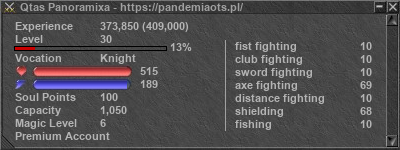 Signature for player Qtas Panoramixa