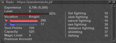 Signature for player Rado