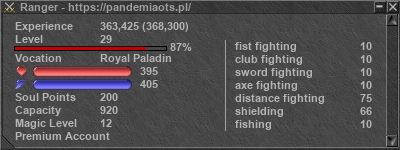 Signature for player Ranger