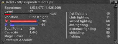 Signature for player Relid