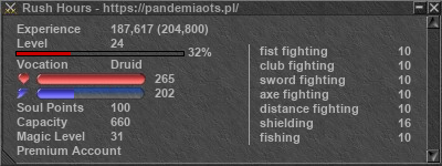 Signature for player Rush Hours