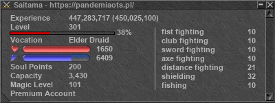 Signature for player Saitama