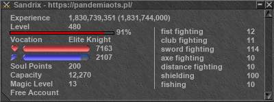 Signature for player Sandrix