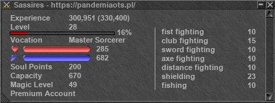 Signature for player Sassires