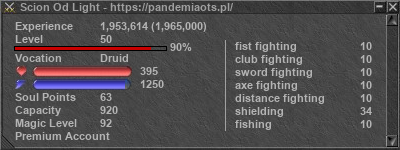 Signature for player Scion Od Light