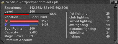 Signature for player Scofield