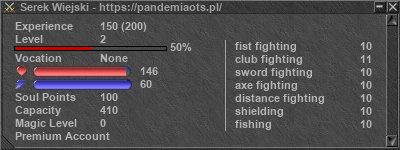 Signature for player Serek Wiejski