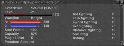 Signature for player Servus