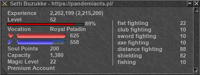 Signature for player Setti Buzukke