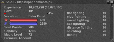 Signature for player Sh-ell