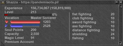 Signature for player Shazza