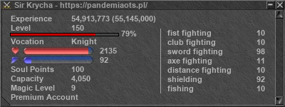 Signature for player Sir Krycha