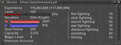 Signature for player Sknera