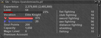 Signature for player Skr