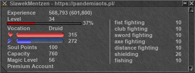 Signature for player SlawekMentzen