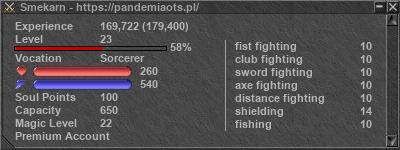 Signature for player Smekarn