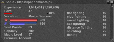 Signature for player Sonia