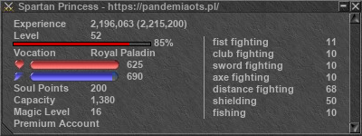 Signature for player Spartan Princess