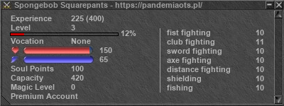 Signature for player Spongebob Squarepants