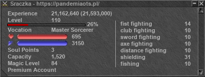 Signature for player Sraczka