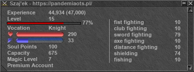 Signature for player Szaj'ek